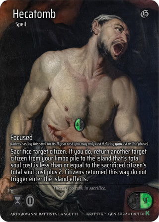 Hecatomb (Full Art) (118) [KPT] - Kryptik TCG Single