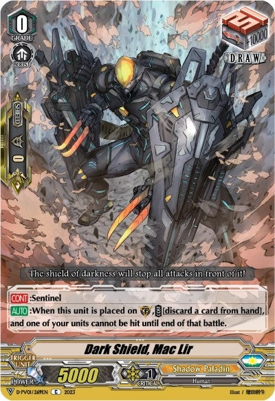 Dark Shield Mac Lir (1269) [D-PV01] - Cardfight Vanguard Single