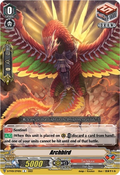 Archbird (1274) [D-PV01] - Cardfight Vanguard Single