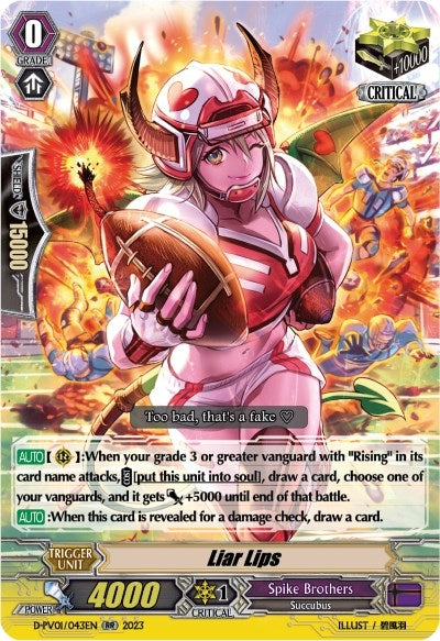 Liar Lips (1043) [D-PV01] - Cardfight Vanguard Single