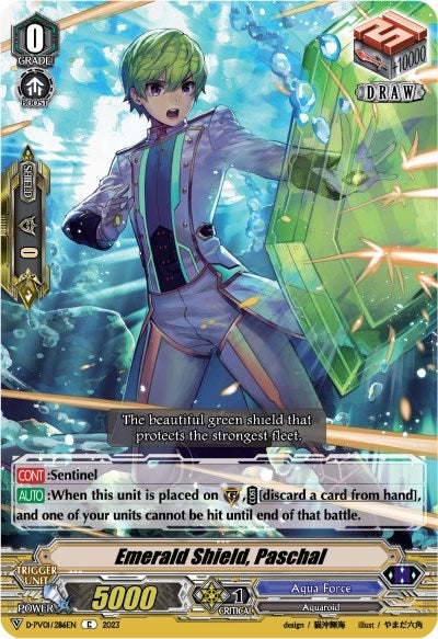 Emerald Shield Paschal (1286) [D-PV01] - Cardfight Vanguard Single