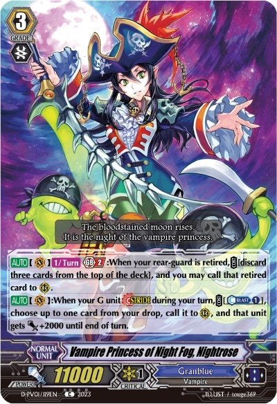 Vampire Princess of Night Fog Nightrose (1119) [D-PV01] - Cardfight Vanguard Single