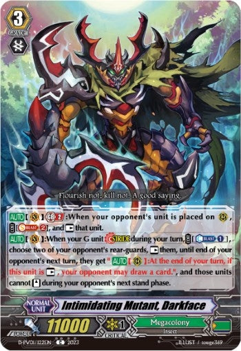 Intimidating Mutant Darkface (1122) [D-PV01] - Cardfight Vanguard Single