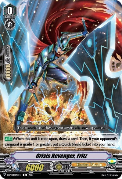 Crisis Revenger Fritz (1293) [D-PV01] - Cardfight Vanguard Single