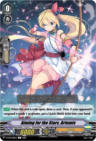 Aiming for the Stars Artemis (1295) [D-PV01] - Cardfight Vanguard Single