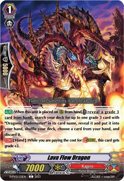 Lava Flow Dragon (1131) [D-PV01] - Cardfight Vanguard Single
