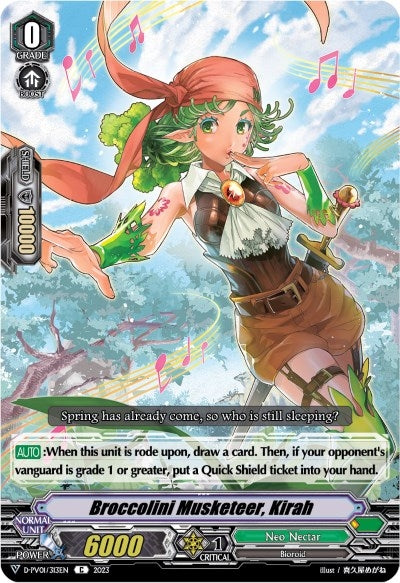 Broccolini Musketeer Kirah (1313) [D-PV01] - Cardfight Vanguard Single