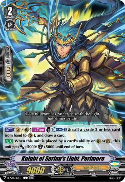 Knight of Spring’s Light Perimore (1317) [D-PV01] - Cardfight Vanguard Single