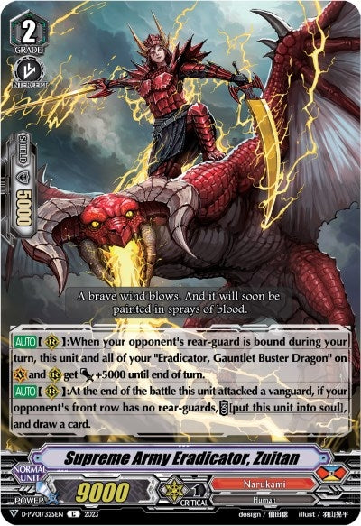 Supreme Army Eradicator Zuitan (1325) [D-PV01] - Cardfight Vanguard Single