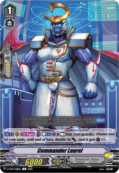 Commander Laurel (1328) [D-PV01] - Cardfight Vanguard Single