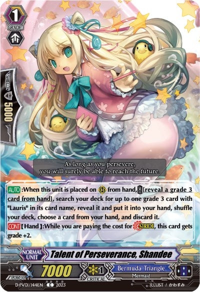 Talent of Perseverance Shandee (1144) [D-PV01] - Cardfight Vanguard Single