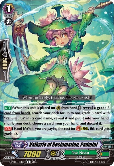 Valkyrie of Reclamation Padmini (1148) [D-PV01] - Cardfight Vanguard Single