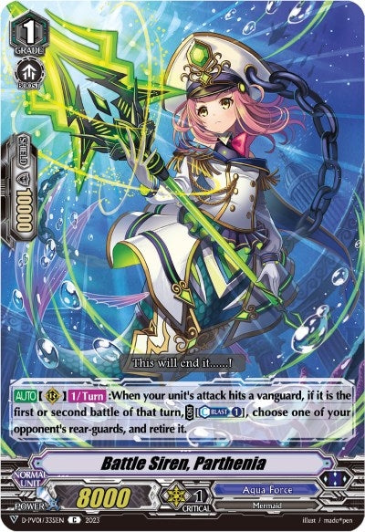 Battle Siren Parthenia (1335) [D-PV01] - Cardfight Vanguard Single