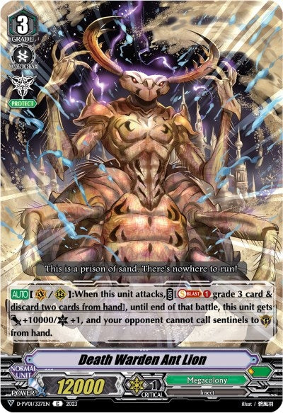Death Warden Ant Lion (1337) [D-PV01] - Cardfight Vanguard Single