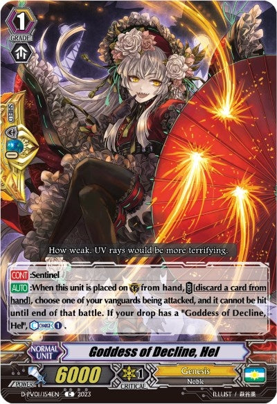 Goddess of Decline Hel (1154) [D-PV01] - Cardfight Vanguard Single