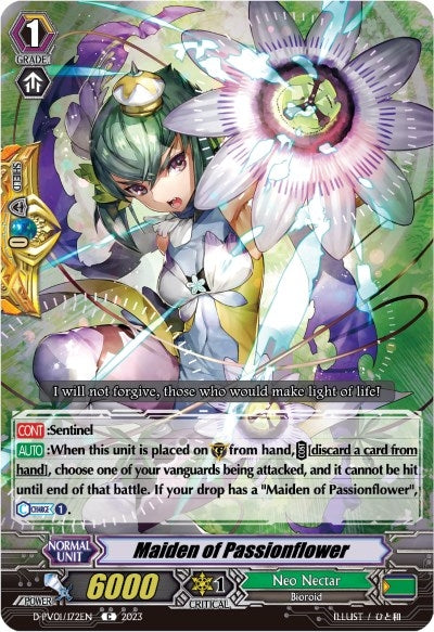 Maiden of Passionflower (1172) [D-PV01] - Cardfight Vanguard Single