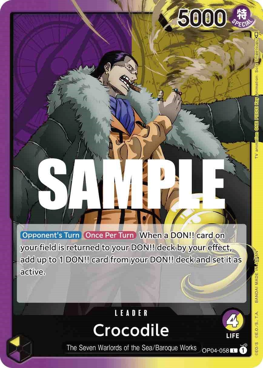Crocodile (058) (4058) (OP04) - One Piece Card Game Single