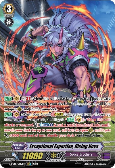Exceptional Expertise Rising Nova (SP) (119) [D-PV01] - Cardfight Vanguard Single