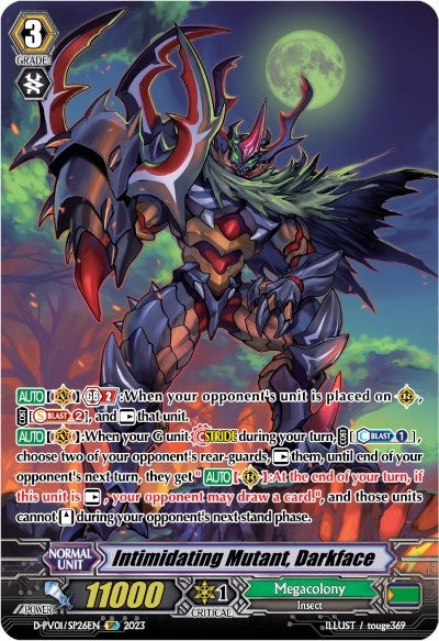 Intimidating Mutant Darkface (SP) (126) [D-PV01] - Cardfight Vanguard Single