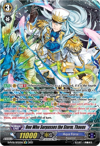 One Who Surpasses the Storm Thavas (SP) (125) [D-PV01] - Cardfight Vanguard Single