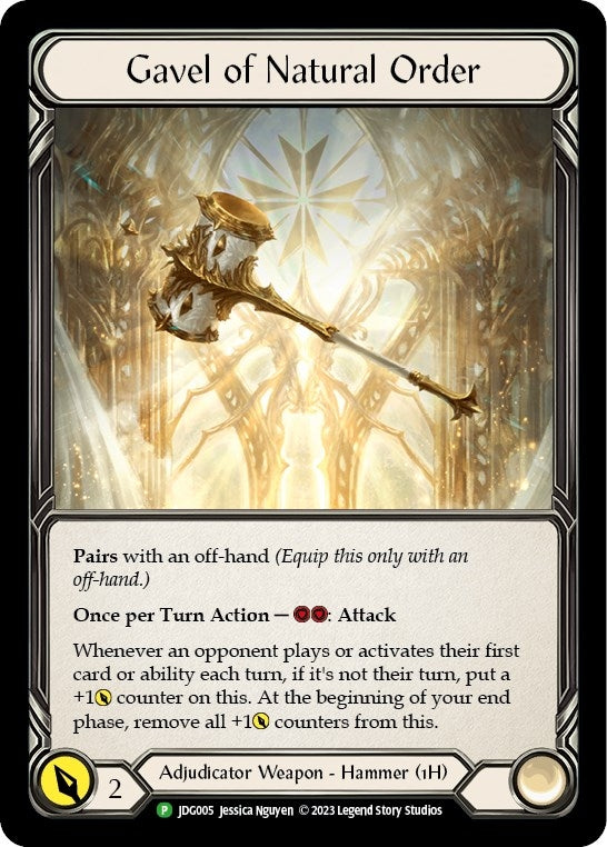 Gavel of Natural Order (5) [PR] - Flesh and Blood TCG Single