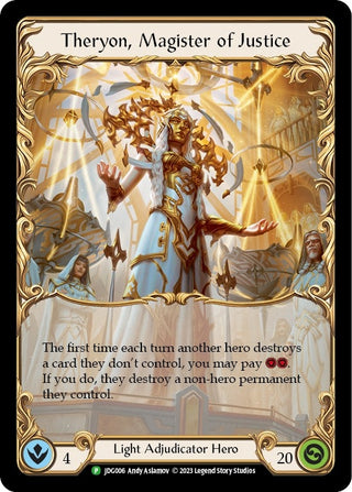 Theryon Magister of Justice (JDG006) (6) [PR] - Flesh and Blood TCG Single
