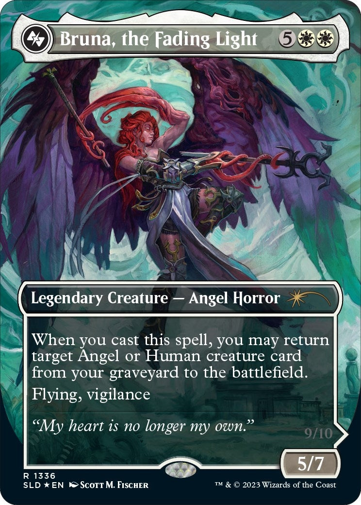 Bruna the Fading Light (Display Commander) - Thick Stock (1388) [SLD] - MTG Single