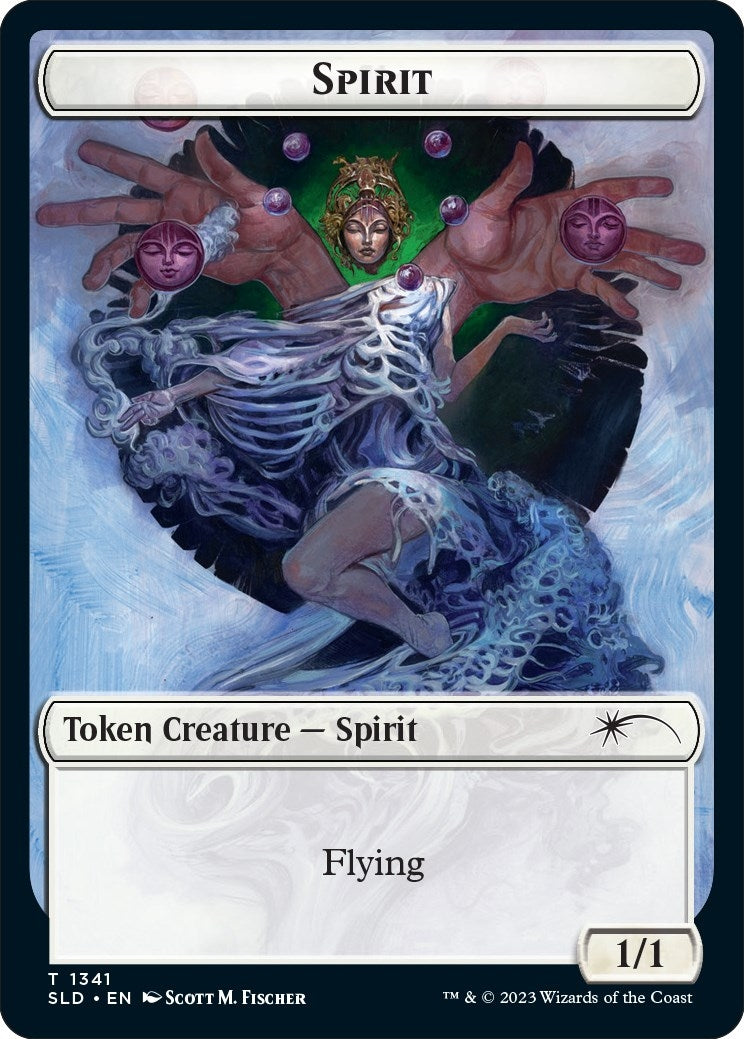 Spirit (SLD) // Angel Double-sided Token (0) [SLD] - MTG Single