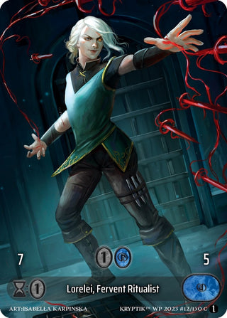 Lorelei Fervent Ritualist (Box Topper) (Glass Foil) (12) - Kryptik TCG Single