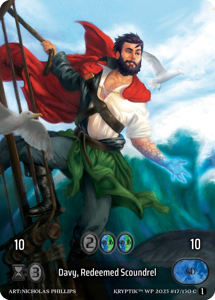Davy Redeemed Scoundrel (Box Topper) (Glass Foil) (17) - Kryptik TCG Single