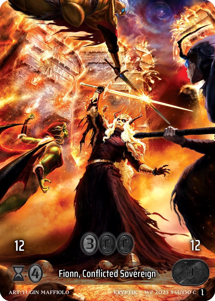 Fionn Conflicted Sovereign (Box Topper) (Glass Foil) (44) - Kryptik TCG Single