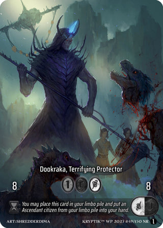 Dookraka Terrifying Protector (Box Topper) (Glass Foil) (49) - Kryptik TCG Single