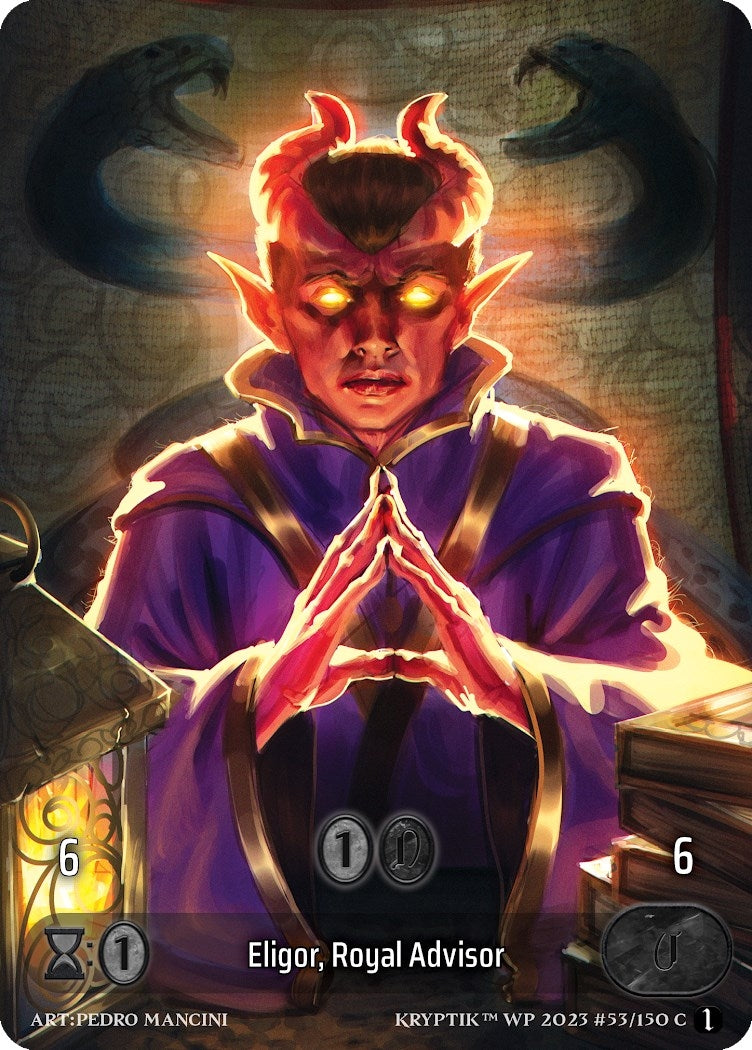 Eligor Royal Advisor (Box Topper) (Glass Foil) (53) - Kryptik TCG Single