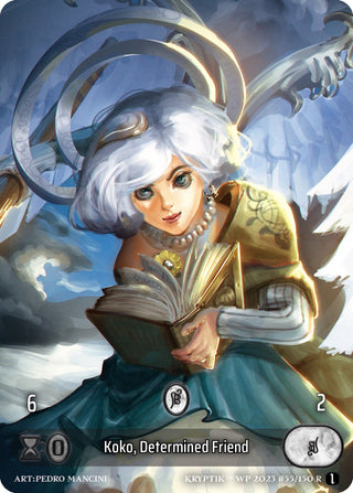 Koko Determined Friend (Box Topper) (Glass Foil) (55) - Kryptik TCG Single