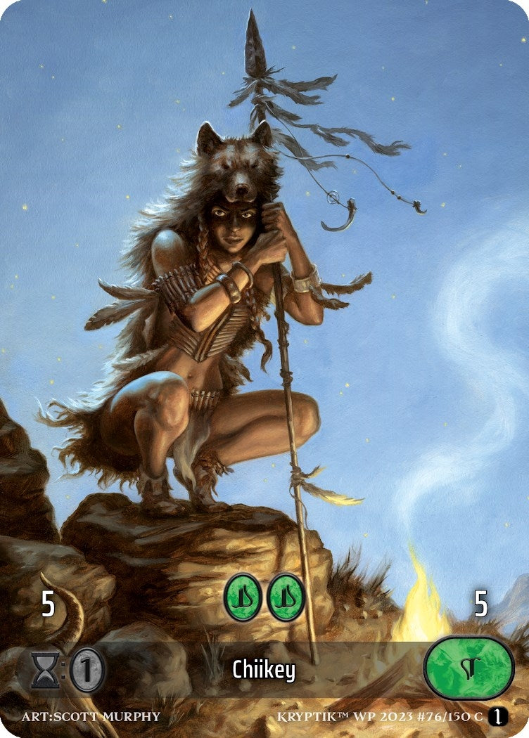 Chiikey (Box Topper) (Glass Foil) (76) - Kryptik TCG Single