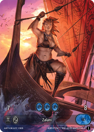 Zalani (Box Topper) (Glass Foil) (101) - Kryptik TCG Single