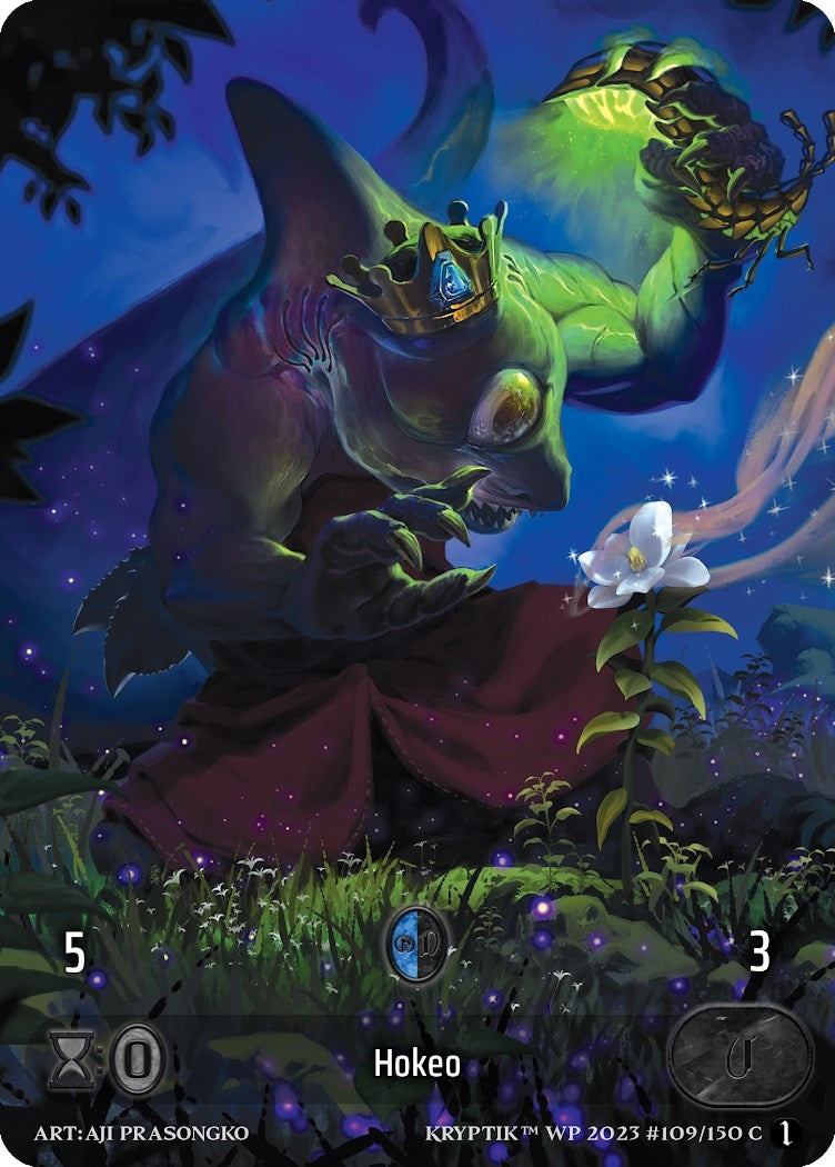 Hokeo (Box Topper) (Glass Foil) (109) - Kryptik TCG Single