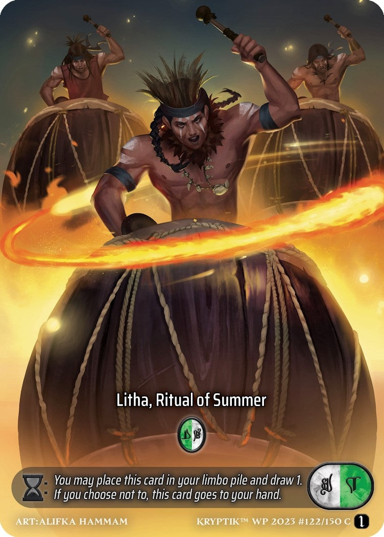 Litha Ritual of Summer (Box Topper) (Glass Foil) (122) - Kryptik TCG Single