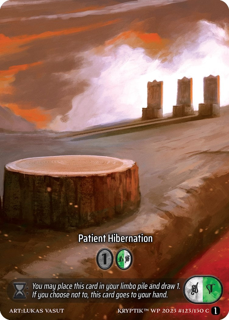 Patient Hibernation (Box Topper) (Glass Foil) (123) - Kryptik TCG Single