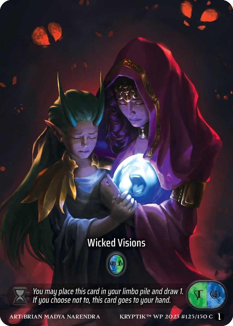 Wicked Visions (Box Topper) (Glass Foil) (125) - Kryptik TCG Single