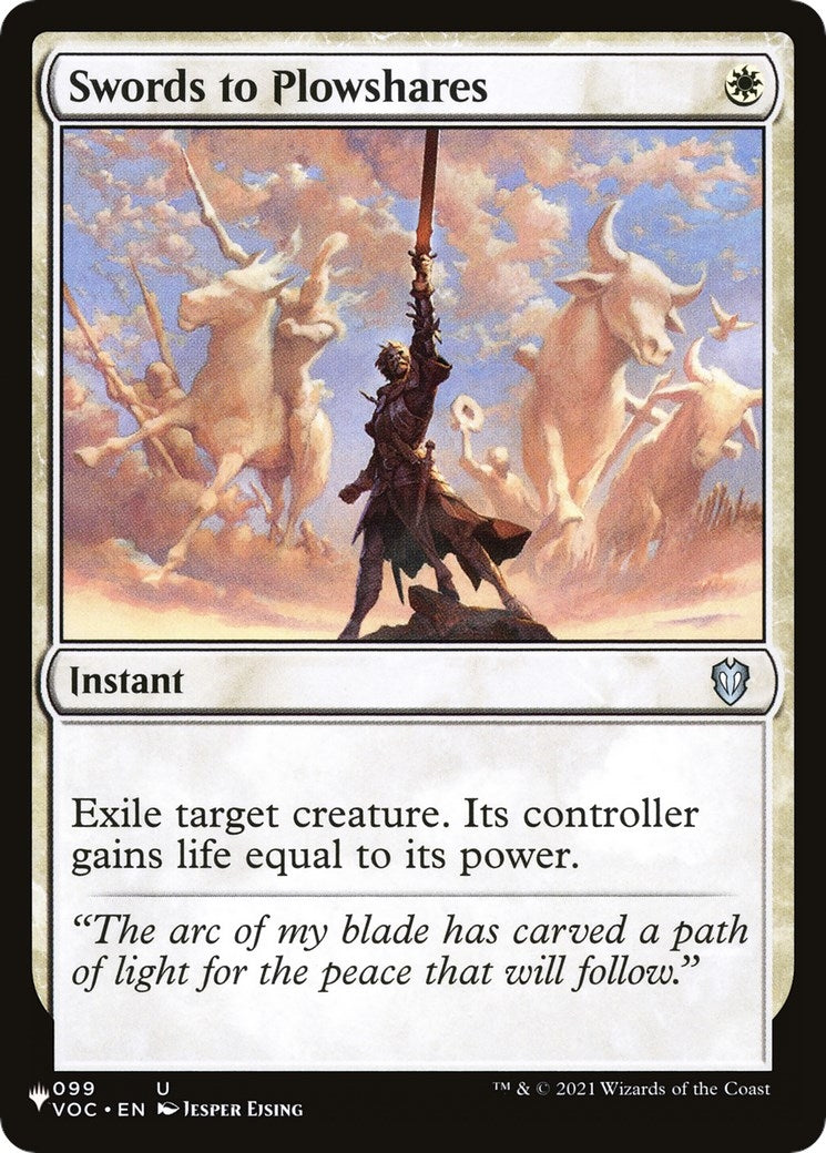 Swords to Plowshares (VOC) (99) [LIST] - MTG Single