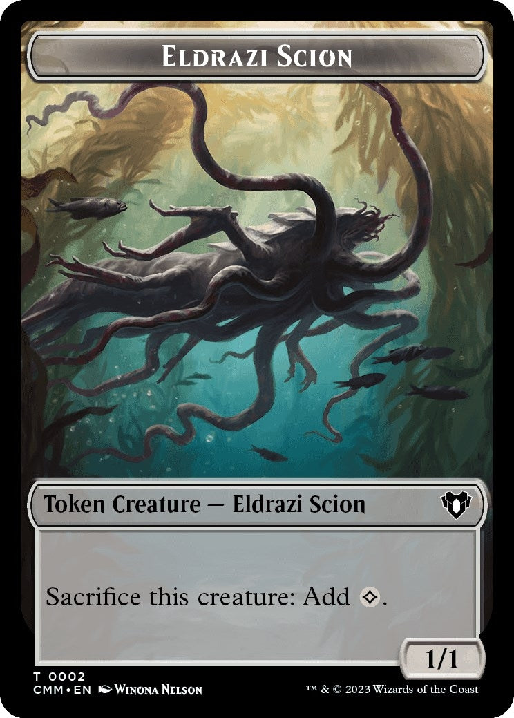 Eldrazi Scion // Spider Double-Sided Token (0) [CMM] - MTG Single