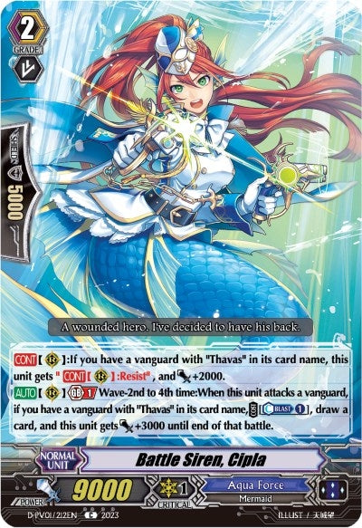 Battle Siren Cipla (1212) [D-PV01] - Cardfight Vanguard Single