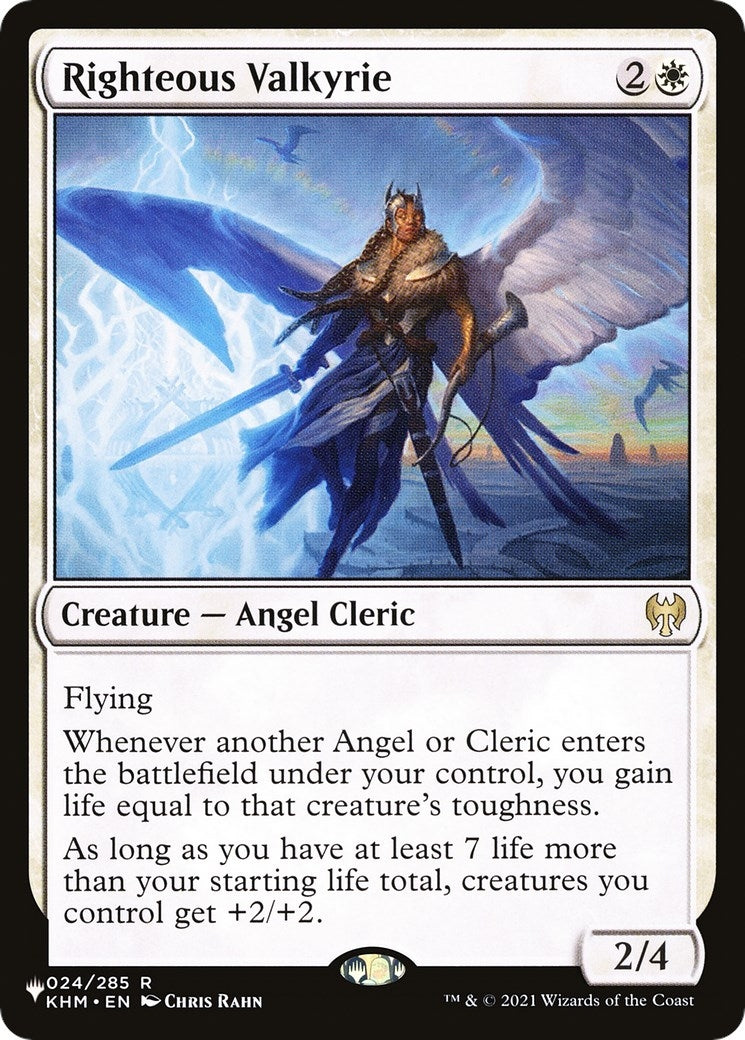 Righteous Valkyrie (24) [LIST] - MTG Single