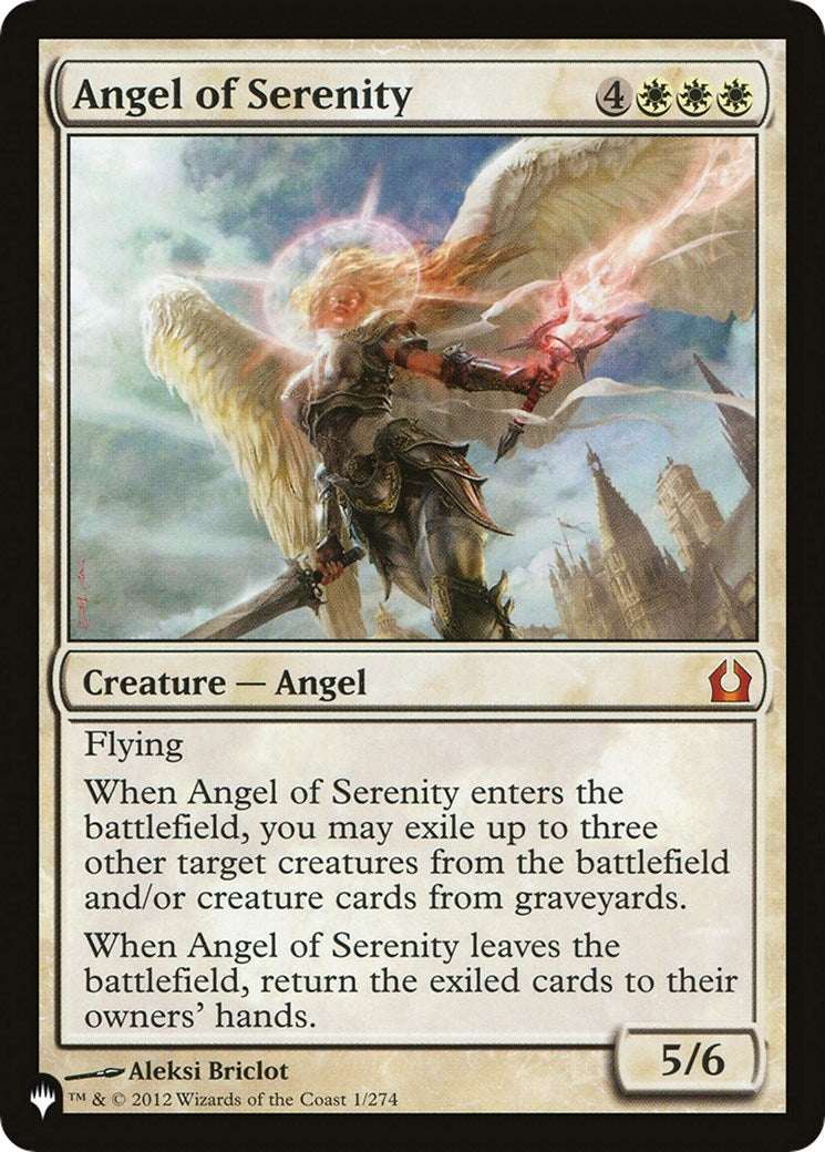 Angel of Serenity (RTR) (1) [LIST] - MTG Single