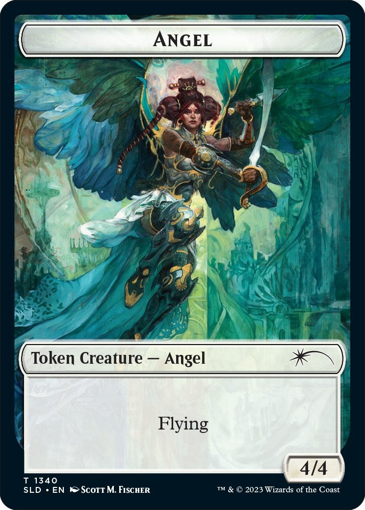 Angel (SLD) // Soldier (GRN) Double-sided Token (0) [SLD] - MTG Single