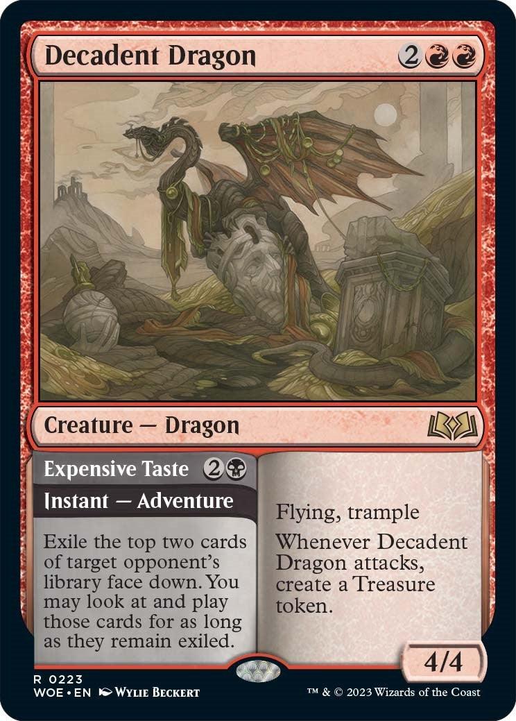 Decadent Dragon (223) [WOE] - MTG Single
