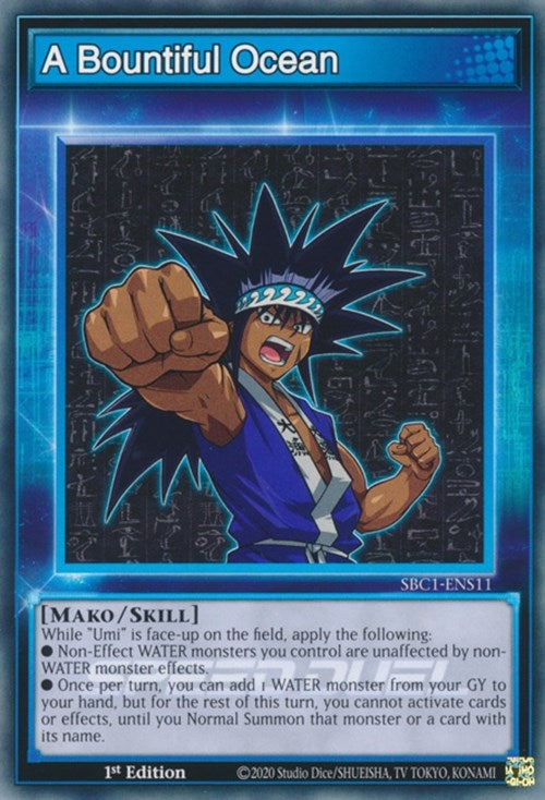 A Bountiful Ocean (111) (SBC1) - YuGiOh Single