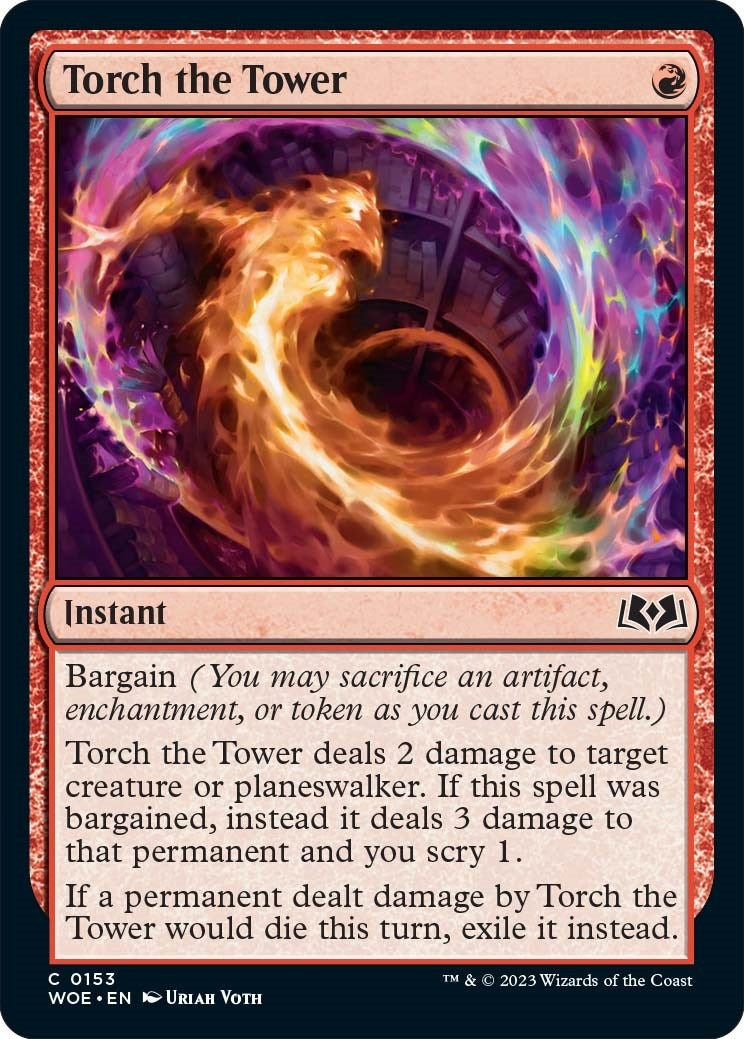Torch the Tower (153) [WOE] - MTG Single