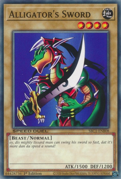 Alligator’s Sword (108) (SBC1) - YuGiOh Single